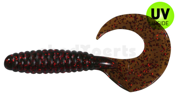 000608305 Twister 4" regulär (ca. 8,0 cm) motoroil rot Glitter