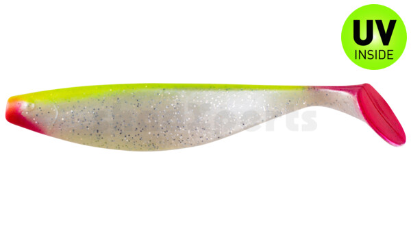 000423036 Xtra-Soft 9" (ca. 23,0 cm) perlweiss-Glitter / fluogelb