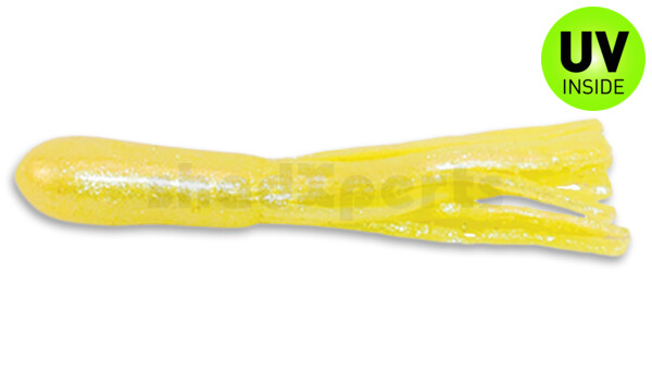 001605004 Crappie Tube 1.75" (ca. 4,5 cm) Chartreuse Sparkle