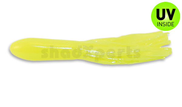 001605021 Crappie Tube 1.75" (ca. 4,5 cm) Opaque Chartreuse Glow