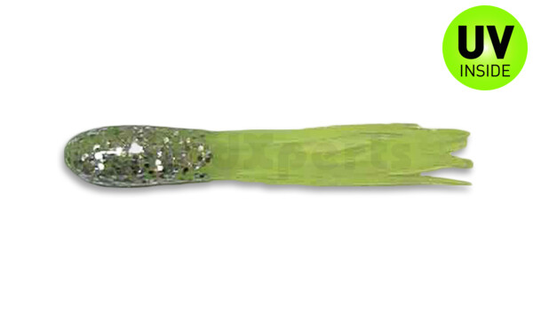 001603005 Glitter Head Tube 1.5" (ca. 3 cm) Silver Glitter/Chart