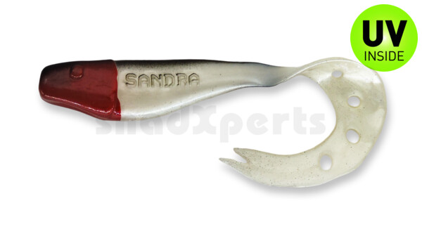 006020008RH Sandra 3,5" (ca. 9 cm) pearl white / black / red head