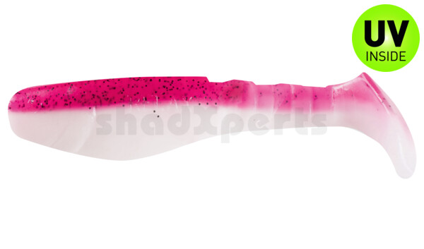 000208B320 Kopyto-Classic 3" (ca. 8,0 cm) reinweiss / hot pink Glitter