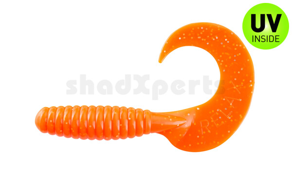 000613026 Xtra Fat Grub 5,5" regulär (ca. 13,0 cm) orange glitter
