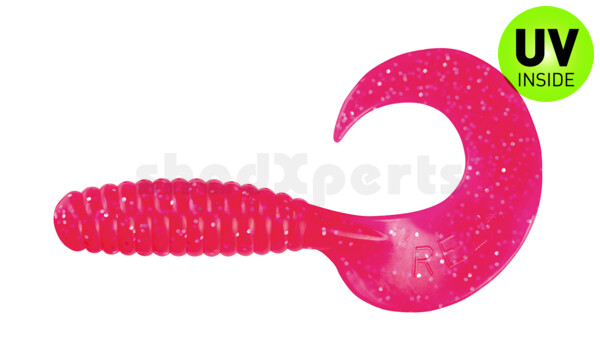 000613042 Xtra Fat Grub 5,5" regulär (ca. 13,0 cm) hot pink glitter