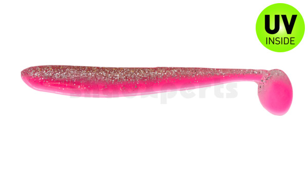 003413B300 Bass Shad 4,5“ (ca. 13 cm) bubblegum / klar silber Glitter