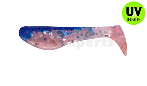 000235332 Kopyto-Classic 1" (ca. 3,5 cm) hot pink-Glitter Perleffekt / blau