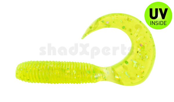 000606018 Twister 2,5" regulär (ca. 6,0 cm) grün(chartreuse) glitter