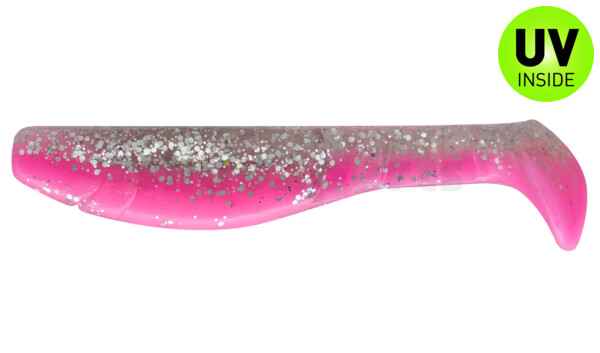 000211B300 Kopyto-Classic 4" (ca. 11,0 cm) bubblegum / klar silber Glitter