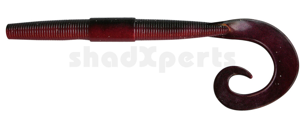 002913008 Big Curl Tail Worm 6" (ca. 13,5 cm) Red Shad