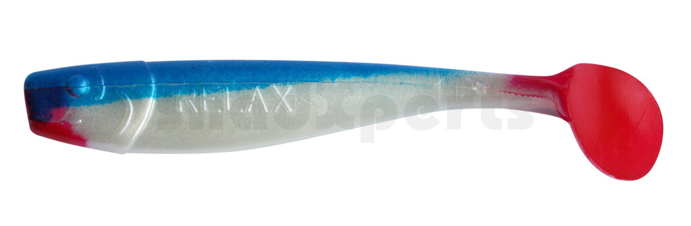 002011011 King-Shad 4" (ca. 11,0 cm) perlweiss / blau