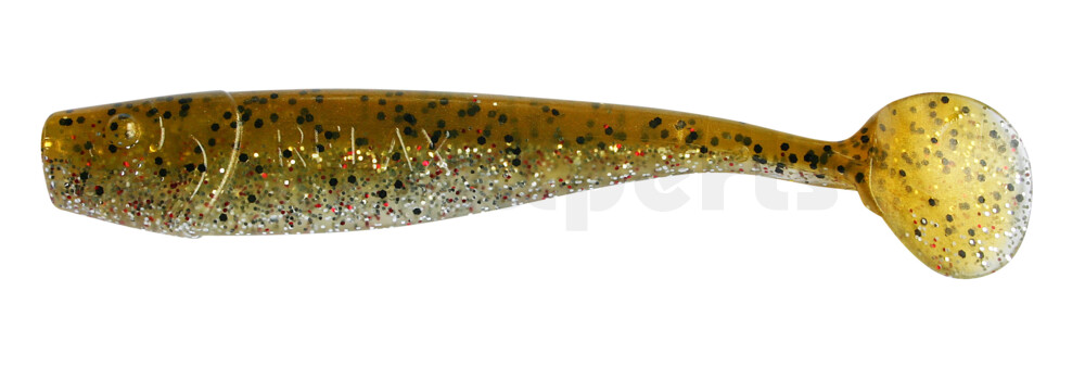 002014B111 King-Shad 5" (ca. 14,0cm) klar silber Glitter / olivebraun-Glitter