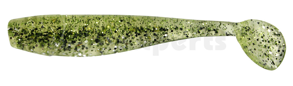 002011B303 King-Shad 4" (ca. 11,0 cm) klar silber Glitter / chartreuse Glitter