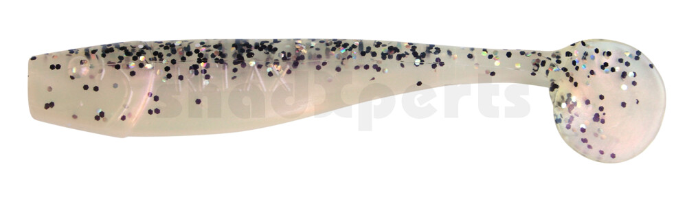 002011B306 King-Shad 4" (ca. 11,0 cm) perl / klar salt´n pepper Glitter