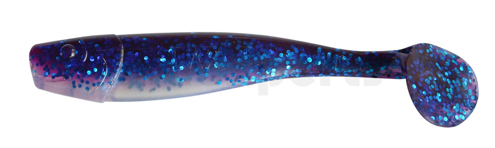 002011B312 King-Shad 4" (ca. 11,0 cm) blauperl / violett-electric blue Glitter