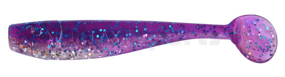 002014B314 King-Shad 5" (ca. 14,0cm) klar silber Glitter / violett-electric blue Glitter