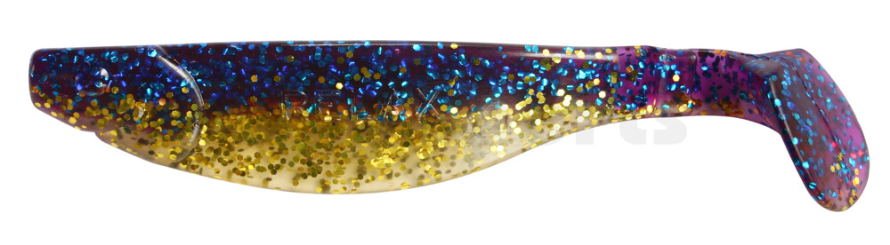 000214B313 Kopyto-River 5" (ca. 13,0 cm) klar gold Glitter  / violett-electric blue Glitter