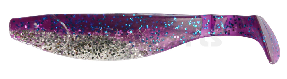 000214B314 Kopyto-River 5" (ca. 13,0 cm) klar silber Glitter / violett-electric blue Glitter