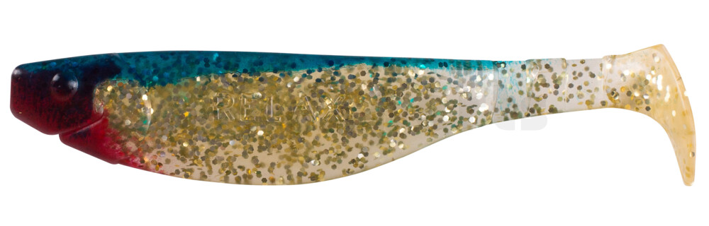 000214080 Kopyto-River 5" (ca. 13,0 cm) klar gold-Glitter / blau