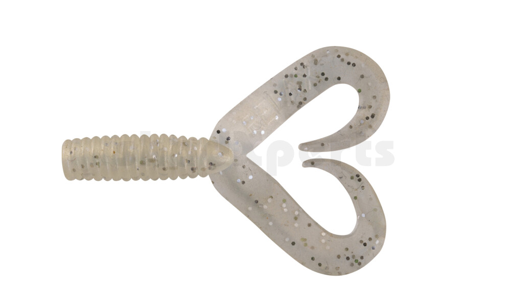 000604DT-020 Twister 2" Doubletail regulär (ca. 4,5 cm) goldperl glitter