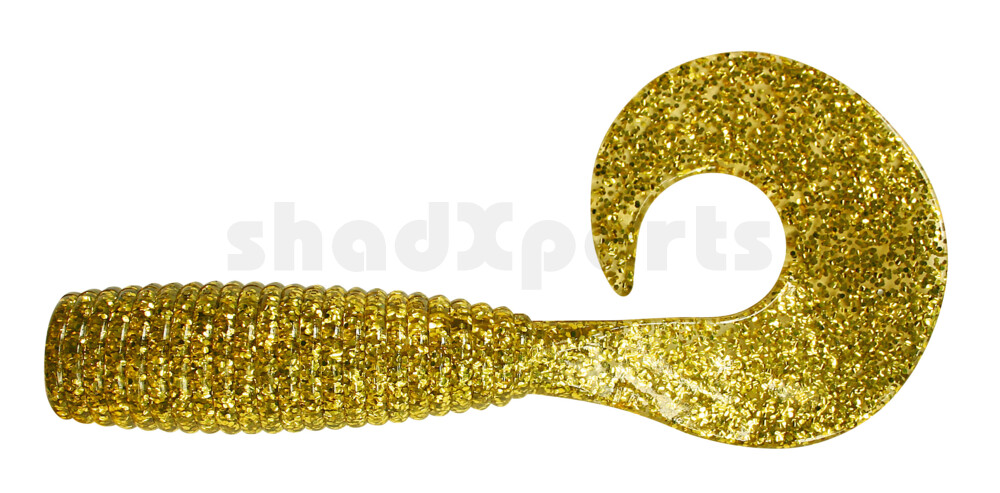 000619101 Xtra-Fat Grub 8" (ca. 19,0 cm) gold Glitter