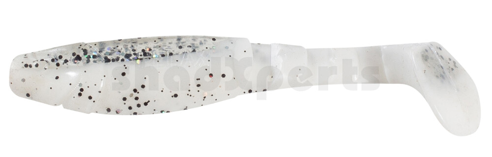 000211B008 Kopyto-Classic 4" (ca. 11,0 cm) reinweiss / klar salt´n pepper Glitter