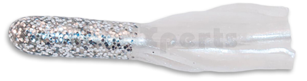 001605009 Crappie Tube 1.75" (ca. 4,5 cm) Silver Glitter/Pearl