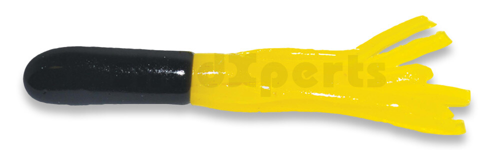 001604028 Crappie Tube 1.5" (ca. 3 cm) Black/Yellow