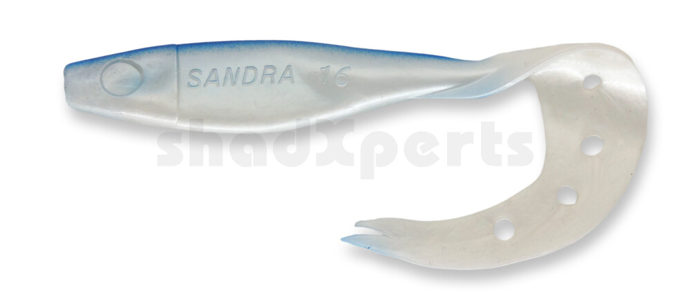 006018011 Sandra 2" (ca. 5 cm) perlweiss / blau