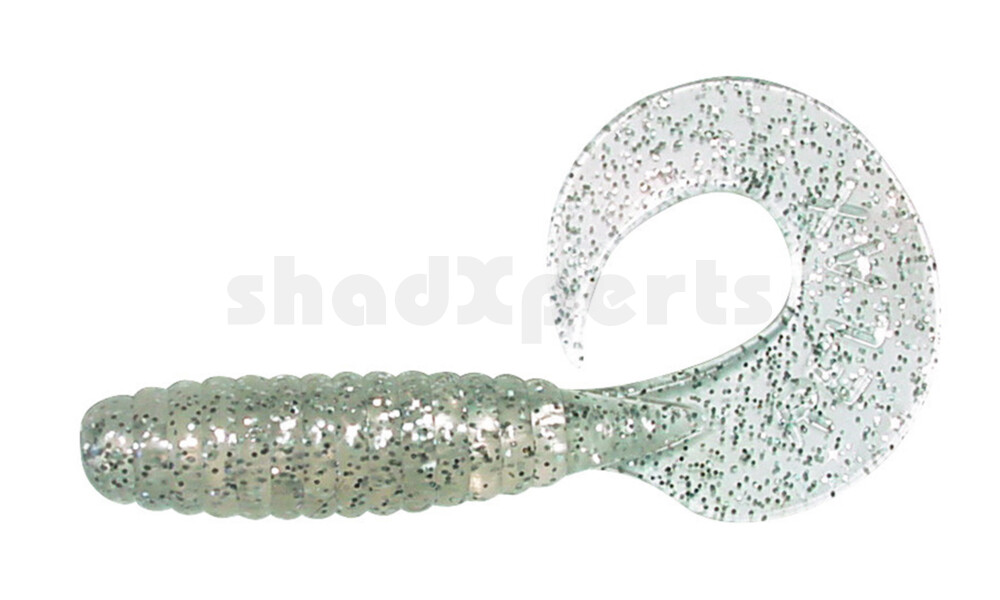 000608022 Twister 4" regulär (ca. 8,0 cm) klar silber glitter