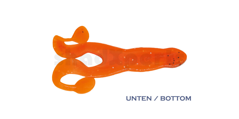 000312B068 Turbofrog 4" (ca.12,0 cm) orange-Glitter / olivebraun-Glitter
