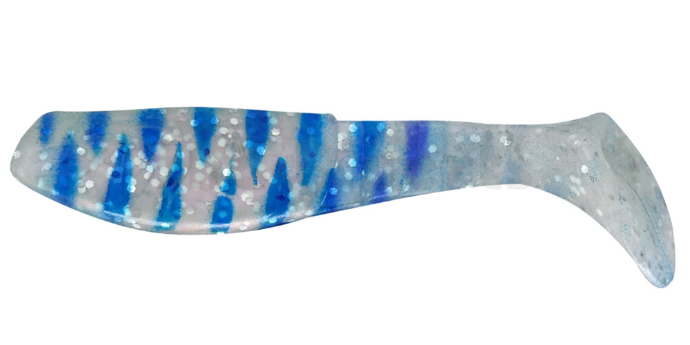 000208035A Kopyto-Classic 3" (ca. 8,0 cm) perlweiss-Glitter / blau gestreift
