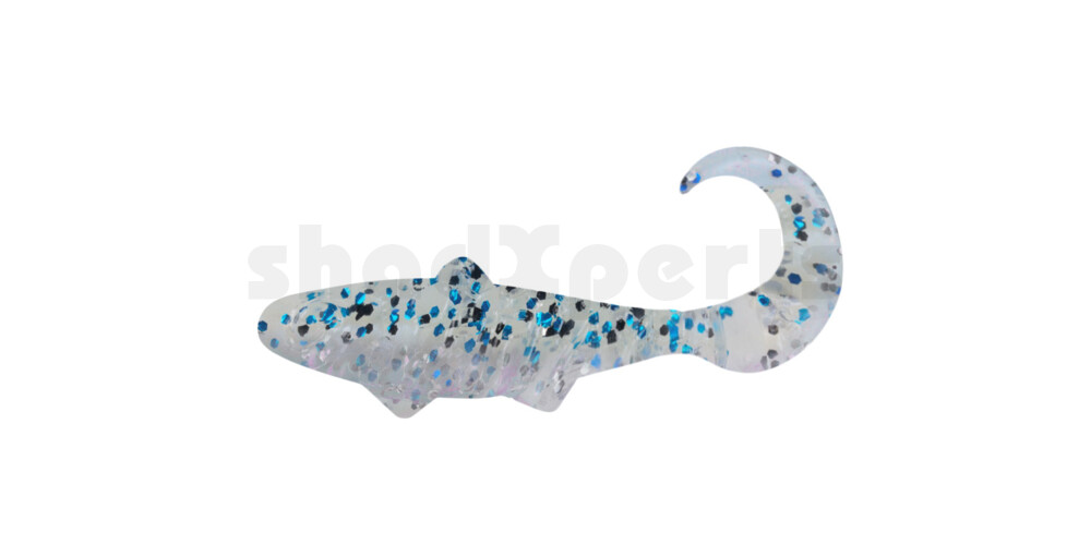 000935B304 Banjo Twister 1" (ca. 3,5 cm) blauperl-Glitter / oceanblue Glitter