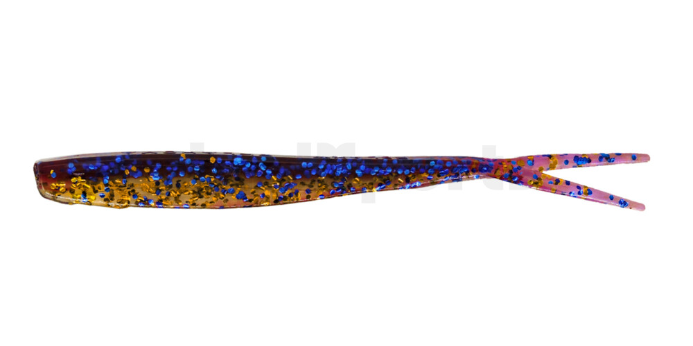 005113B313 Oklahoma 5" (ca. 13 cm) klar gold Glitter / violett-electric blue Glitter