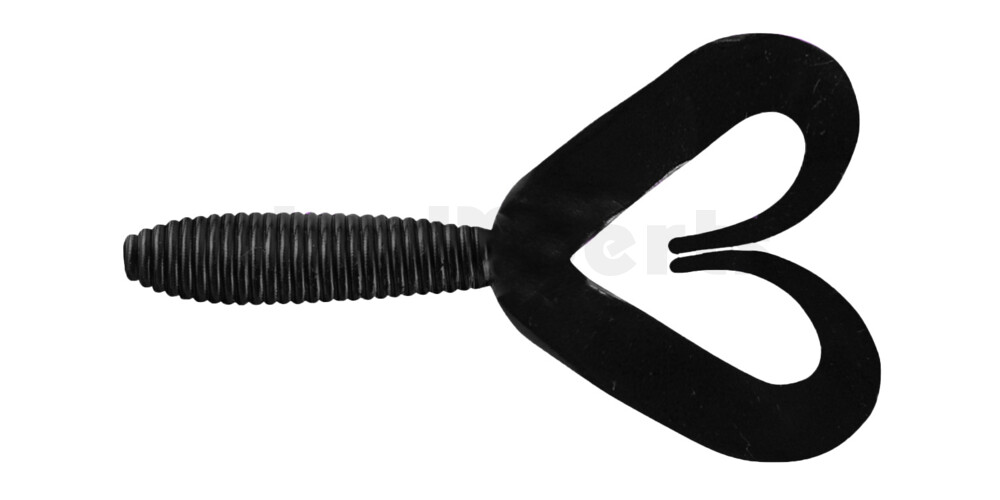 000607DT-029 Twister 3" Doubletail regulär (ca. 7,0 cm) schwarz
