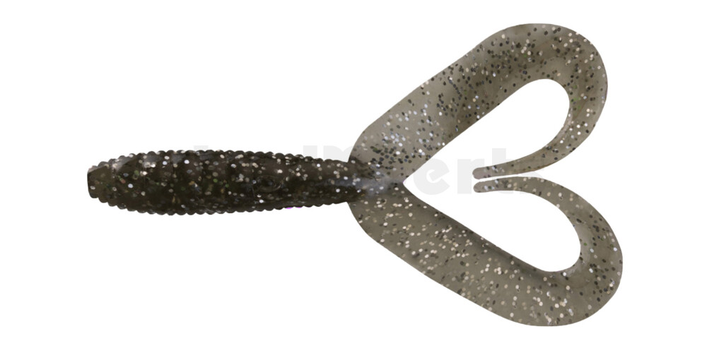 000607DT-049 Twister 3" Doubletail regulär (ca. 7,0 cm) rauch silber glitter