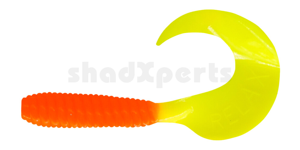 000606403 Twister 2,5" regulär (ca. 6,0 cm) orange / fluogelb