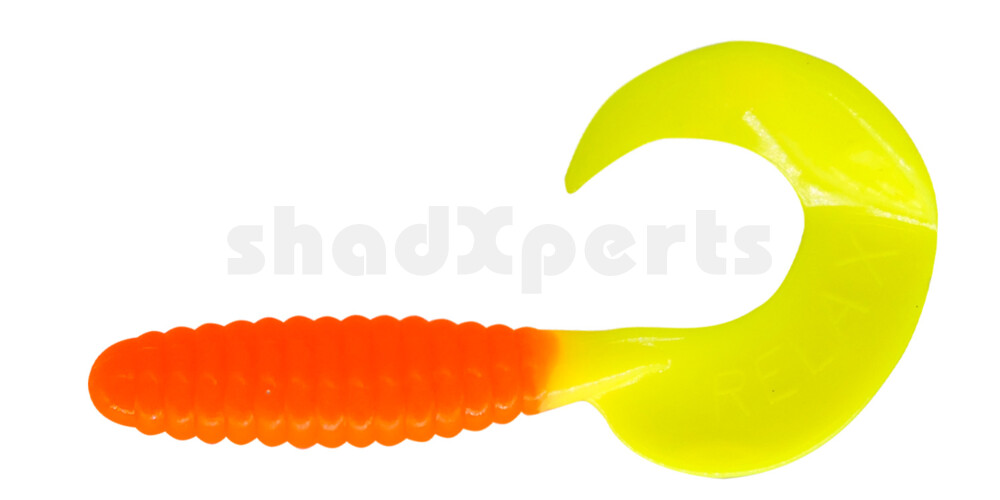 000608403 Twister 4" regulär (ca. 8,0 cm) orange / fluogelb