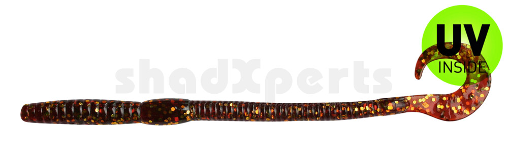 0021709 Ringgrub(Huchenzopftwister) 6" (ca. 16 cm) motoroil-glitter