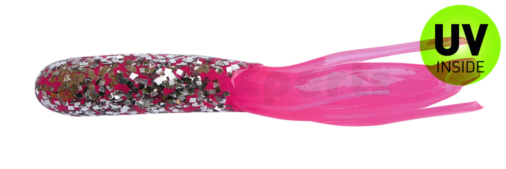 001635066 Baby Tube 1" (ca. 3,5 cm) silber glitter/pink