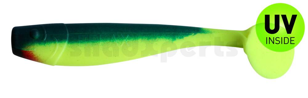 002011059 King-Shad 4" (ca. 11,0 cm) fluogelb / blau