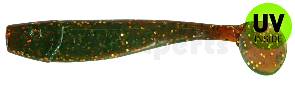 002011092 King-Shad 4" (ca. 11,0 cm) motoroil-gold-Glitter