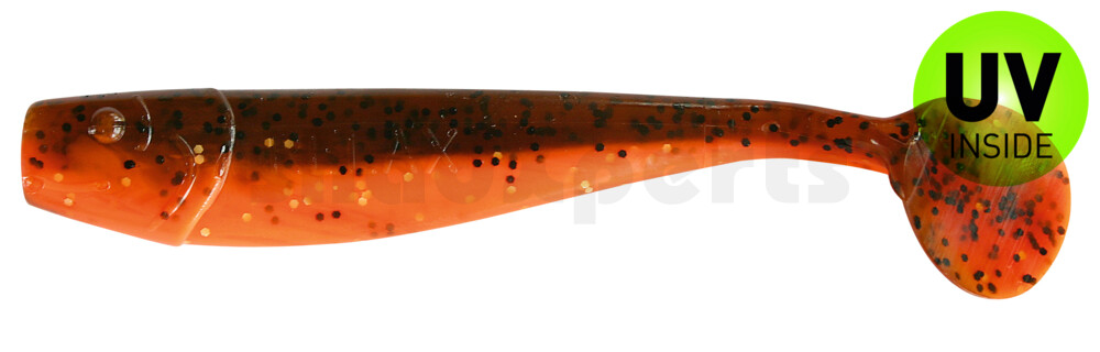 002014B068 King-Shad 5" (ca. 14,0cm) orange glitter / olivebraun glitter