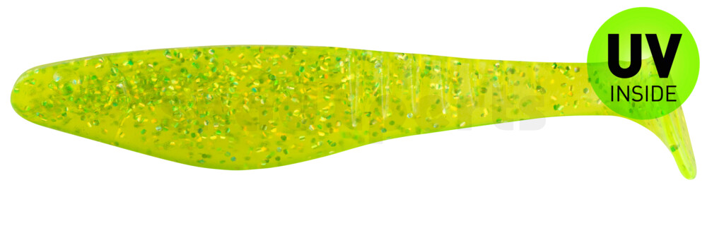 000812066 Shark 4" (ca. 11,0 cm) grün(chartreuse)-Glitter