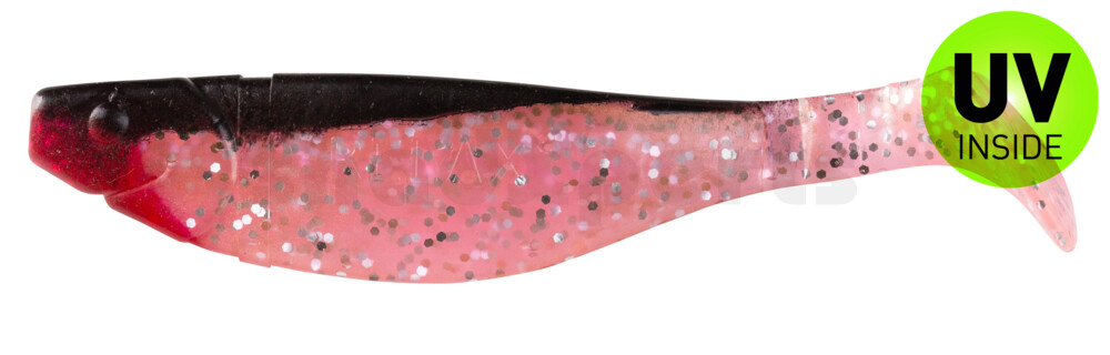 000212331 Kopyto-River 4" (ca. 11,0 cm) hot pink-Glitter Perleffekt / schwarz