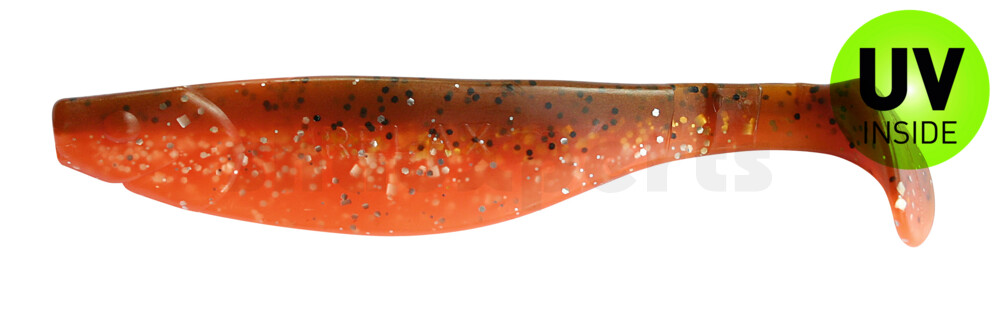 000214B068 Kopyto-River 5" (ca. 13,0 cm) orange-Glitter / olivebraun-Glitter