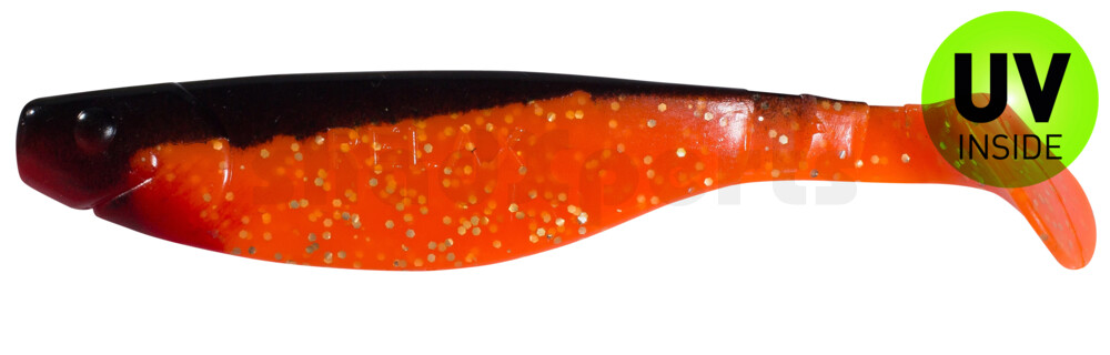 000214074 Kopyto-River 5" (ca. 13,0 cm) orange-Glitter / schwarz