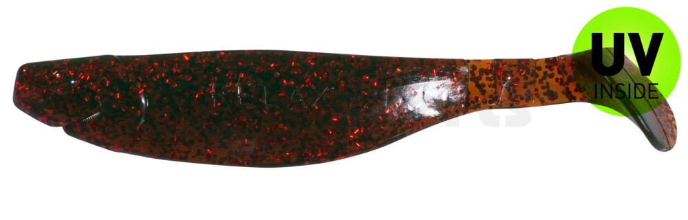 000214298 Kopyto-River 5" (ca. 13,0 cm) motoroil-rot-Glitter