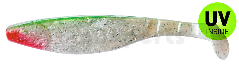 000216034 Kopyto-River 6" (ca. 16,0 cm) perlweiss-Glitter / grün