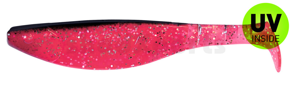 000216156 Kopyto-River 6" (ca. 16,0 cm) hot pink-Glitter / schwarz